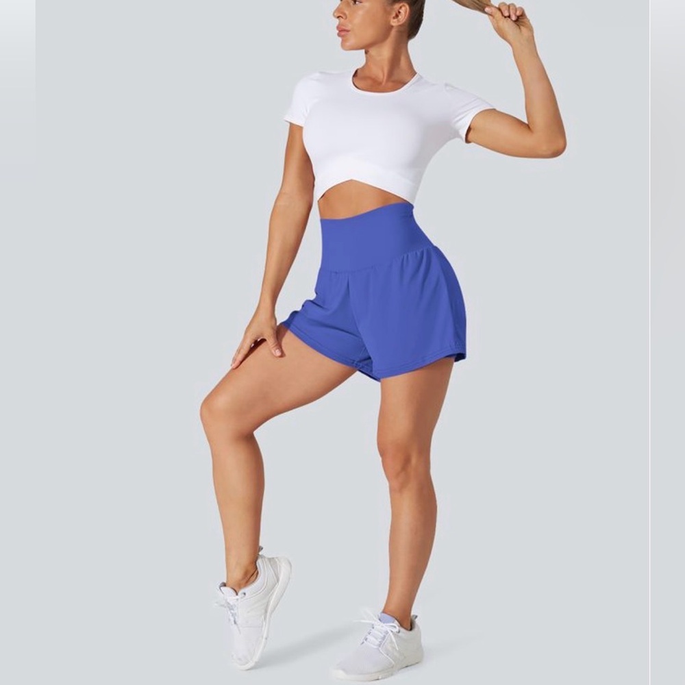 Halara SoftlyZero™ Airy Super High Waisted Cool Touch Yoga Shorts with Pockets